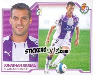 Cromo 43) Jonathan Sesma (Valladolid) - Liga Spagnola 2007-2008 - Colecciones ESTE