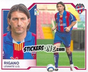 Cromo 46) Rigano (Levante U.D.) - Liga Spagnola 2007-2008 - Colecciones ESTE