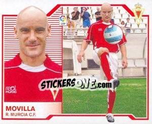 Cromo 51) Movilla (Real Murcia) - Liga Spagnola 2007-2008 - Colecciones ESTE