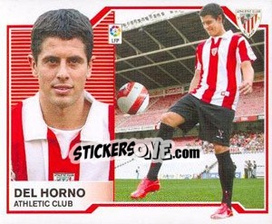 Cromo 53) Del Horno (Athletic Club) - Liga Spagnola 2007-2008 - Colecciones ESTE