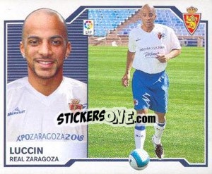 Cromo 55) Luccin (Real Zaragoza) - Liga Spagnola 2007-2008 - Colecciones ESTE