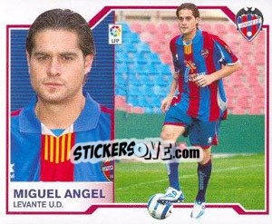 Cromo 56) Miguel Angel (Levante U.D.) - Liga Spagnola 2007-2008 - Colecciones ESTE