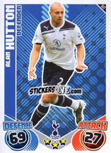 Sticker Alan Hutton - English Premier League 2010-2011. Match Attax Extra
 n. U41 - Topps