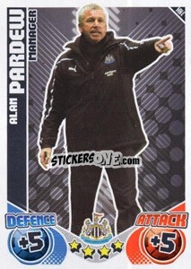 Sticker Alan Pardew - English Premier League 2010-2011. Match Attax Extra
 - Topps