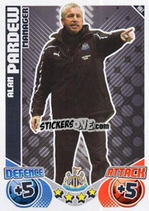 Cromo Alan Pardew - English Premier League 2010-2011. Match Attax Extra
 n. MN4 - Topps