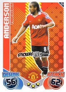 Sticker Anderson - English Premier League 2010-2011. Match Attax Extra
 n. U29 - Topps