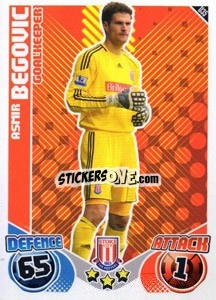 Sticker Asmir Begovic - English Premier League 2010-2011. Match Attax Extra
 n. U35 - Topps