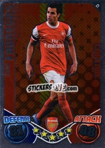 Sticker Cesc Fabregas - English Premier League 2010-2011. Match Attax Extra
 - Topps