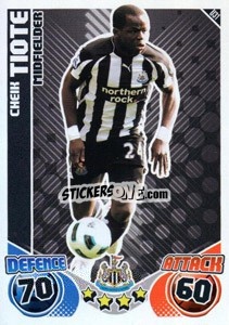 Sticker Cheik Tiote - English Premier League 2010-2011. Match Attax Extra
 n. U31 - Topps