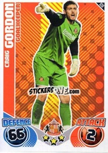 Sticker Craig Gordon - English Premier League 2010-2011. Match Attax Extra
 n. U38 - Topps
