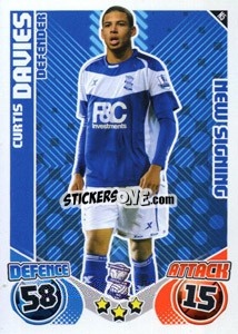 Sticker Curtis Davies - English Premier League 2010-2011. Match Attax Extra
 - Topps