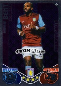 Sticker Darren Bent - English Premier League 2010-2011. Match Attax Extra
 n. SS1 - Topps