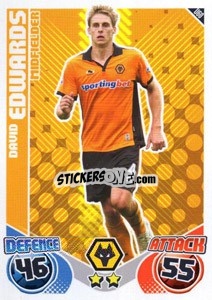 Sticker David Edwards - English Premier League 2010-2011. Match Attax Extra
 n. U60 - Topps