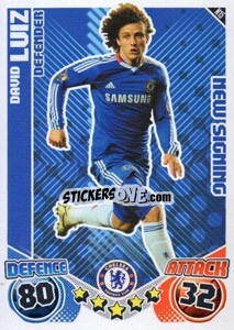 Sticker David Luiz - English Premier League 2010-2011. Match Attax Extra
 n. N15 - Topps
