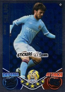 Sticker David Silva - English Premier League 2010-2011. Match Attax Extra
 - Topps