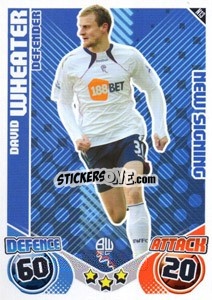 Sticker David Wheater - English Premier League 2010-2011. Match Attax Extra
 n. N13 - Topps