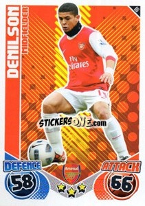 Sticker Denilson - English Premier League 2010-2011. Match Attax Extra
 - Topps