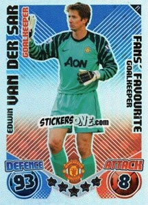 Sticker Edwin van der Sar - English Premier League 2010-2011. Match Attax Extra
 - Topps