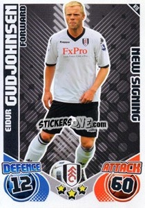 Sticker Eidur Gudjohnsen - English Premier League 2010-2011. Match Attax Extra
 n. N18 - Topps