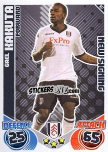 Sticker Gael Kakuta - English Premier League 2010-2011. Match Attax Extra
 n. N17 - Topps