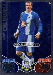 Sticker Gary Caldwell - English Premier League 2010-2011. Match Attax Extra
 n. C19 - Topps