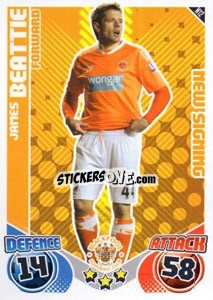 Sticker James Beattie - English Premier League 2010-2011. Match Attax Extra
 n. N12 - Topps