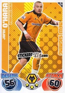 Cromo Jamie O'Hara - English Premier League 2010-2011. Match Attax Extra
 n. N30 - Topps