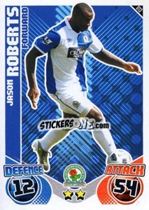 Sticker Jason Roberts - English Premier League 2010-2011. Match Attax Extra
 - Topps