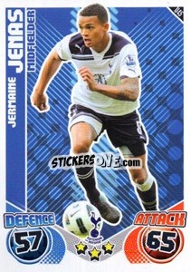 Sticker Jermaine Jenas - English Premier League 2010-2011. Match Attax Extra
 - Topps