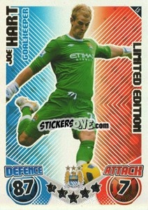 Sticker Joe Hart - English Premier League 2010-2011. Match Attax Extra
 - Topps