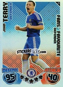 Sticker John Terry - English Premier League 2010-2011. Match Attax Extra
 n. F2 - Topps