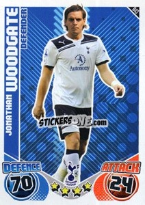 Sticker Jonathan Woodgate - English Premier League 2010-2011. Match Attax Extra
 - Topps