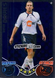 Sticker Kevin Davies - English Premier League 2010-2011. Match Attax Extra
 n. C6 - Topps
