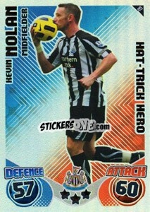 Sticker Kevin Nolan - English Premier League 2010-2011. Match Attax Extra
 n. H7 - Topps