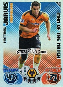 Sticker Matt Jarvis - English Premier League 2010-2011. Match Attax Extra
 - Topps
