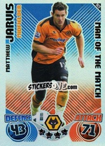 Sticker Matt Jarvis - English Premier League 2010-2011. Match Attax Extra
 n. M20 - Topps