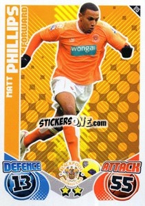 Cromo Matt Phillips - English Premier League 2010-2011. Match Attax Extra
 - Topps