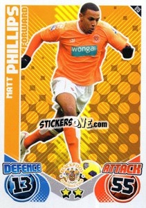 Sticker Matt Phillips - English Premier League 2010-2011. Match Attax Extra
 n. U15 - Topps