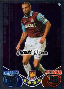 Sticker Matthew Upson - English Premier League 2010-2011. Match Attax Extra
 n. C18 - Topps