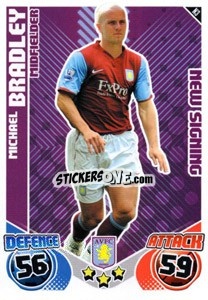Sticker Michael Bradley - English Premier League 2010-2011. Match Attax Extra
 n. N3 - Topps