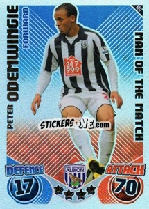 Sticker Peter Odemwingie - English Premier League 2010-2011. Match Attax Extra
 n. M17 - Topps