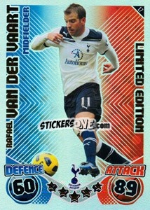 Sticker Rafael van der Vaart - English Premier League 2010-2011. Match Attax Extra
 - Topps