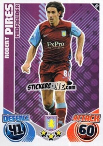 Sticker Robert Pires - English Premier League 2010-2011. Match Attax Extra
 - Topps