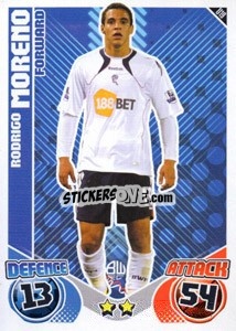 Sticker Rodrigo Moreno - English Premier League 2010-2011. Match Attax Extra
 - Topps