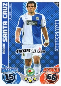 Cromo Roque Santa Cruz - English Premier League 2010-2011. Match Attax Extra
 - Topps