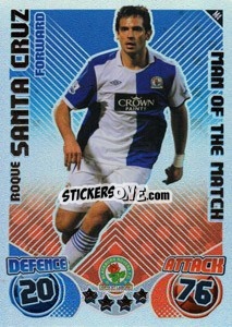 Sticker Roque Santa Cruz - English Premier League 2010-2011. Match Attax Extra
 n. M4 - Topps