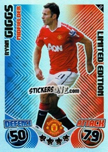 Figurina Ryan Giggs - English Premier League 2010-2011. Match Attax Extra
 - Topps