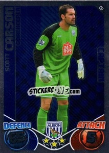 Sticker Scott Carson - English Premier League 2010-2011. Match Attax Extra
 - Topps