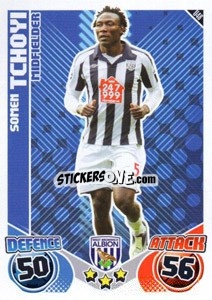 Sticker Somen Tchoyi - English Premier League 2010-2011. Match Attax Extra
 n. U48 - Topps