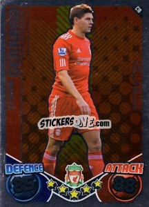 Sticker Steven Gerrard - English Premier League 2010-2011. Match Attax Extra
 n. C10 - Topps